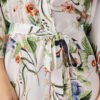 Floral Satin Kimono Robe for Women