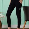 Black High-Waist Yoga Pant with Pockets