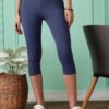 Blue High Waist Yoga Pant With Pockets