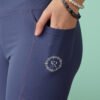 Blue High Waist Yoga Pant With Pockets
