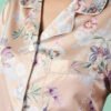 Premium Soft Satin Golden Floral Women's Pajama Set
