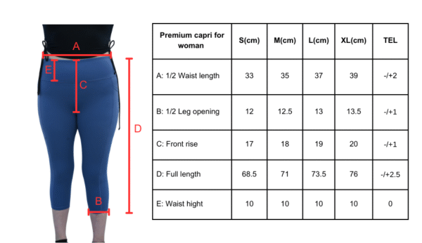 Blue High Waist Yoga Pant With Pockets